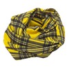 Bandana.com Yellow Plaid Tube Headband Cooling Headband, Sports Headbands Unisex,