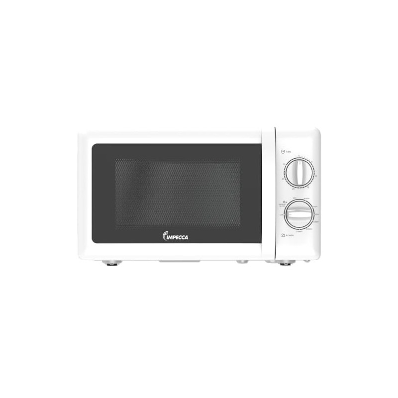 IMPECCA Countertop Microwave Oven Retro Mechanical Dials 5 Modes Timer