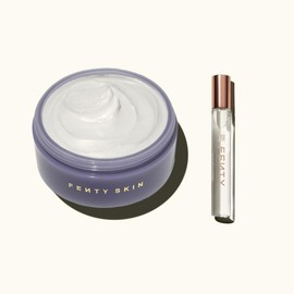 Fenty Beauty Rich Drip Duo: Fenty Eau de Parfum + Butta Drop Whipped Oil Body Cream Perfume Fragrance Bundle - Combined Variations: Travel Spray + Shimmering Body Cream