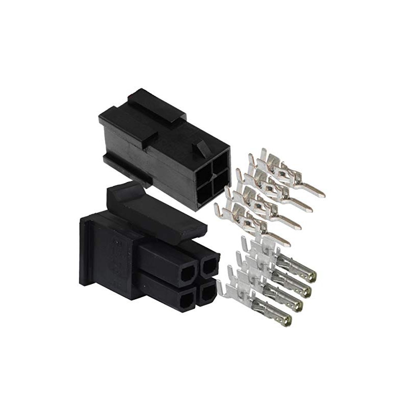 Molex Micro-Fit 3.0 dual row (4 Circuits) Male & Female