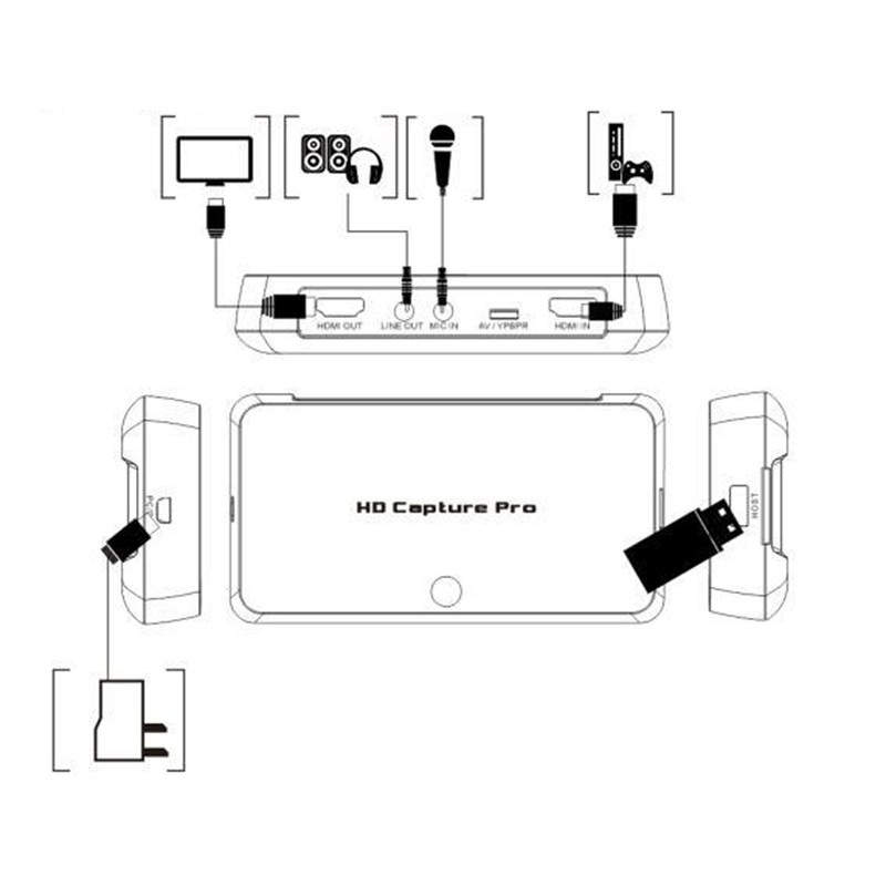4K USB HDMI HD Game Video Live Streaming Recorder Capture