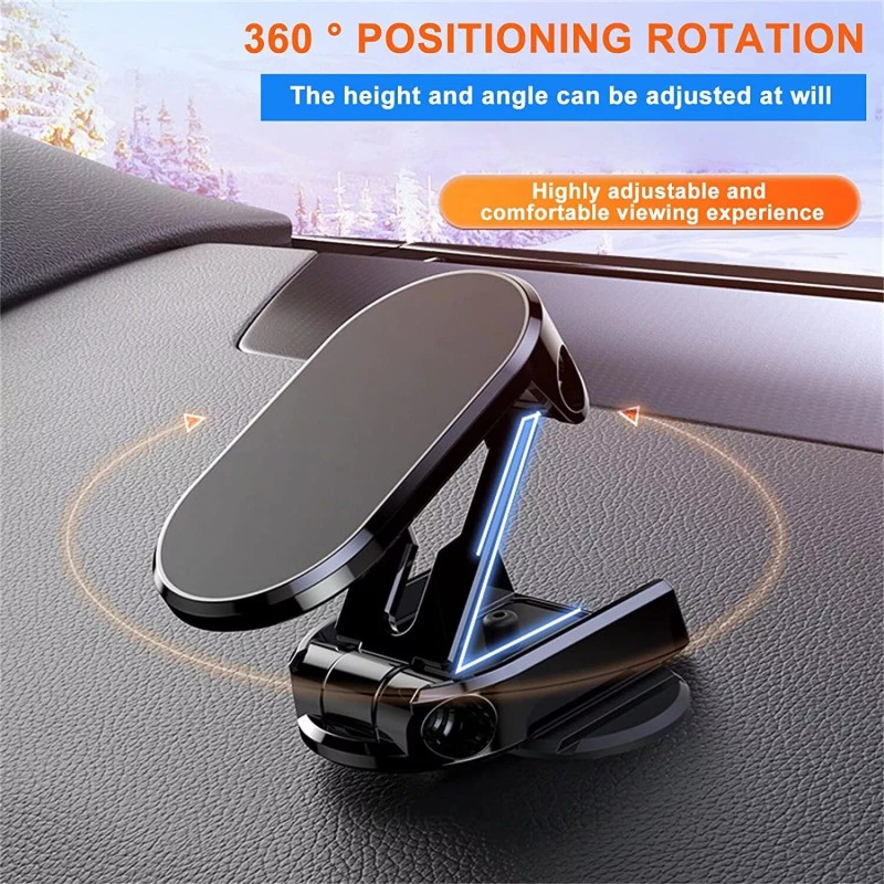 Unbranded 360° Rotatable Folding Magnetic Alloy Holder for All Phone