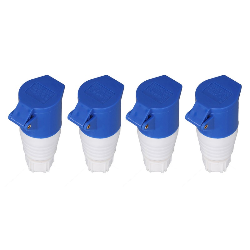 4Pcs 3 Pin Waterproof Industrial Socket Connector IP44 Waterproof Socket
