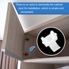 40pcs Cabinet Restrictor Clips, Cabinet Hinge Restriction Clips for Grass