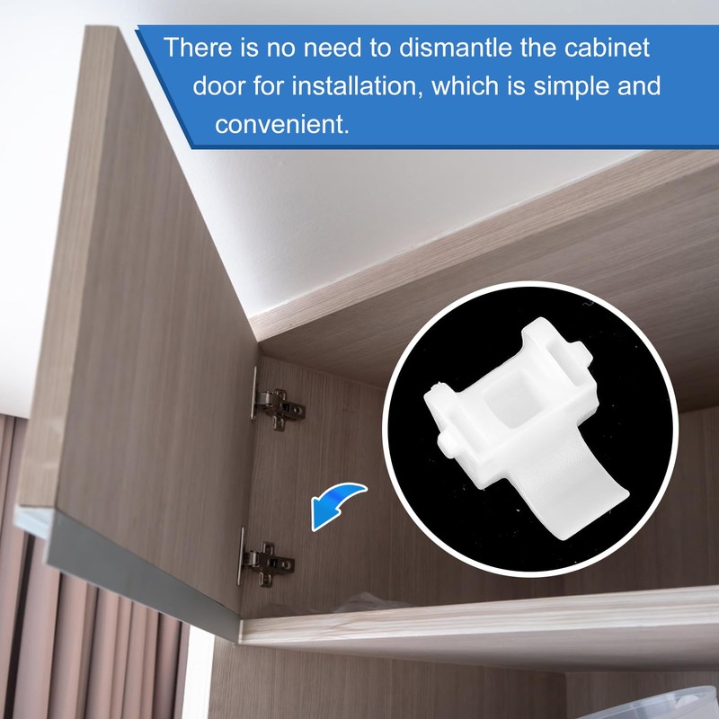 40pcs Cabinet Restrictor Clips, Cabinet Hinge Restriction Clips for Grass