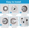 Litensh 20mm Security Mailbox Lock, Letter Post Box Lock, Cabinet