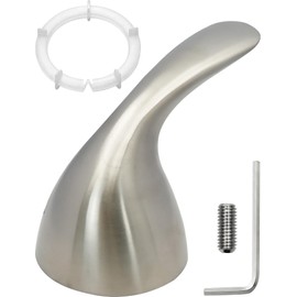 RP48717 Shower Handle Kit Replacement for Delta 13 14 1300 1400 Series, Shower Knob Replacement, Brushed Nickel Lever