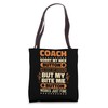Bite Me Button Works Basketball Coach for Baseball Coah Tote