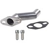 UAUS 32-40mm Silver Short Offset Intake Manifold Carburetor W/Gasket For 49cc 60cc 66cc 80cc Motorized Bicycle Bike