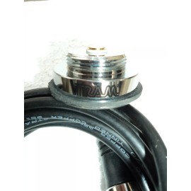 TRAM 1246 CROME NMO ANTENNA TRUNK LIP MOUNT  - Motorola mini UHF connector