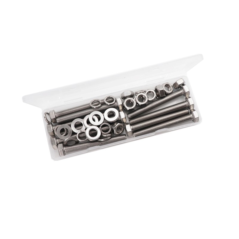 binifiMux 10-Pack M8 x 30mm Hexagon Bolts Hex Screws,M8 Hex