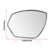 Car Rearview Mirrors Adjustable Reversing Auxiliary Mirrors polygon Green Framed