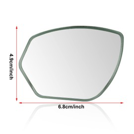Car Rearview Mirrors Adjustable Reversing Auxiliary Mirrors polygon Green Framed Blind Spot Mirror Wide Angle HD Super Clear Rear View Mirror, 2PCS