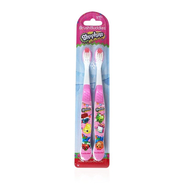 Brush Buddies 2 Piece Shopkins Toothbrush