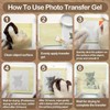 OOTDART 8oz Photo Transfer Medium, Pixiss Accessory Kit with Glue