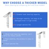 STFALI Pack of 2 Hooks for Bracket Balcony Power Station,