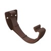 4 x Brown Half Round Fascia Gutter Brackets, Freeflow 112mm