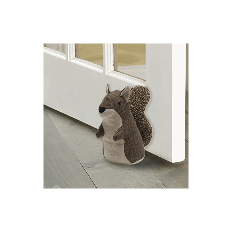 Elements Squirrel - Tapón para puerta con peso, poliéster, café