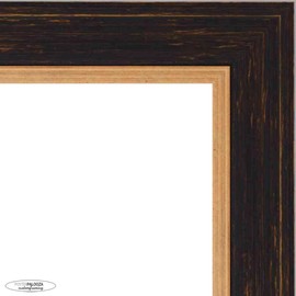 Poster Palooza A3 16.5x11.7 Traditional Black Complete Wood Picture Frame with UV Acrylic Plexiglass, Foam Board Backing & Hardware Included