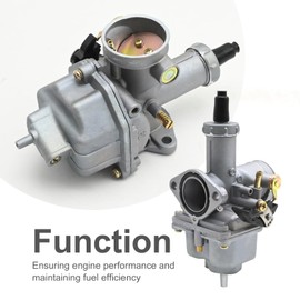 JUUDDENPARTS Metal Carb Carburettor, Aluminum Carburettor, Carburettor Part Motorcycle Parts for Honda CG125 CG 125 1977-2010