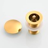 Cienica Bathroom Drain,Brass Drain,Drain Stopper Pop-Up,Drain Without Overflow,Gold,BW03J-1
