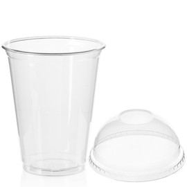 Smoothie Cups with Dome Lids 12oz / 340ml (pack of 50)