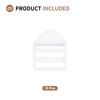 SUIKIHUM 10 Pack Plastic Ladder Slider, 1 Inch(25mm) Backpack Buckle