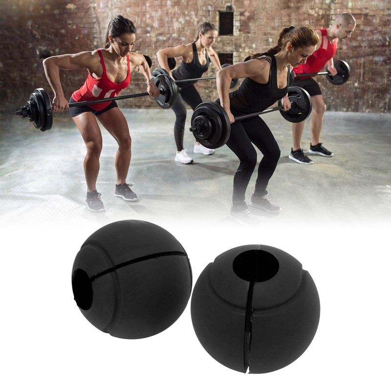1 Pair of Barbell Dumbbell Curved Bar Grip Round Spherical