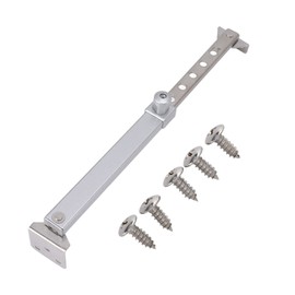 10in Casement Window Stay, Stainless Steel Security Window Latches Adjustable Telescoping Wind Brace, Windproof Support Casement Stay Window Latch Lock (Type 02)