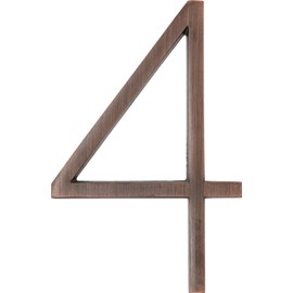 Distinctions by Hillman 844689 5-Inch Floating Mount House Bronze, Number 4