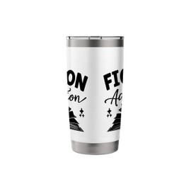 Fiction Addiction Library Book Reading Books Bibliophile Stainless Steel Insulated Tumbler