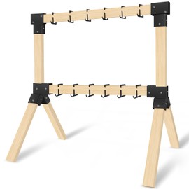 GADFISH 2x4 Target Stand Brackets, Modular Shooting Target Hanger, Shooting Target Holders, Heavy Duty Y and T Connectors with 12 Hanger Hooks for DIY Shooting Outdoor Range, Shooting Brackets Only