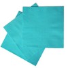 Stxy's 3ply Teal Napkins Disposable with (Non-Toxic Ink) Beverage Turquoise