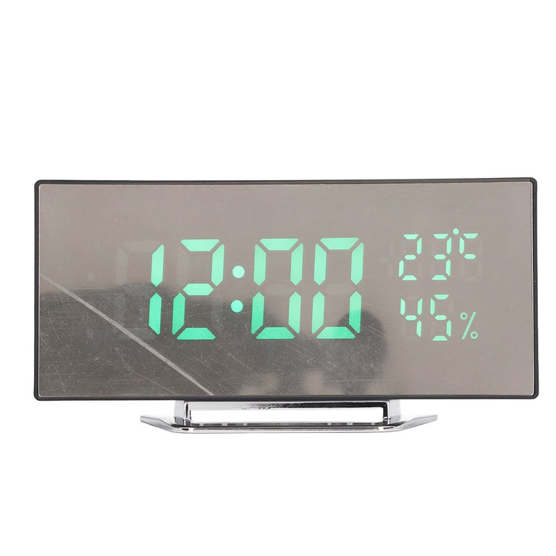 LED Digital Clock 3 Level Brightness Snooze USB Battery Powered