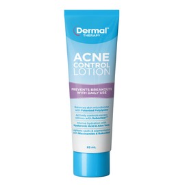 Dermal Therapy Acne Control Lotion | Oil-Free Moisturiser, Hydrate Skin & Prevent Scarring | With Hyaluronic Acid and Aloe Vera | 85ml