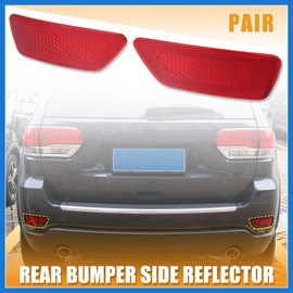 VekAuto Pair Front Bumper Reflector Side Marker 57010720A 57010721AC for Jeep Grand Cherokee 2011-2020 Compass 2011-2016 for Dodge Journey 2011-2017 Red Auto Accessories