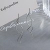 925 Sterling Silver Threader Earrings for Women Earring Chain Pull