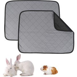 Cozioz Washable Waterproof Guinea Pig Cage Mat – Absorbent Cover for Small Animals, Dwarf Rabbits (Pack of 2, 60x45cm)