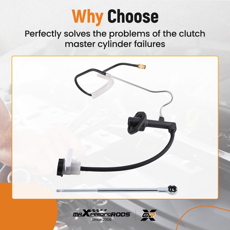 maXpeedingrods Clutch Master & Slave Cylinder Line Assembly Kit for