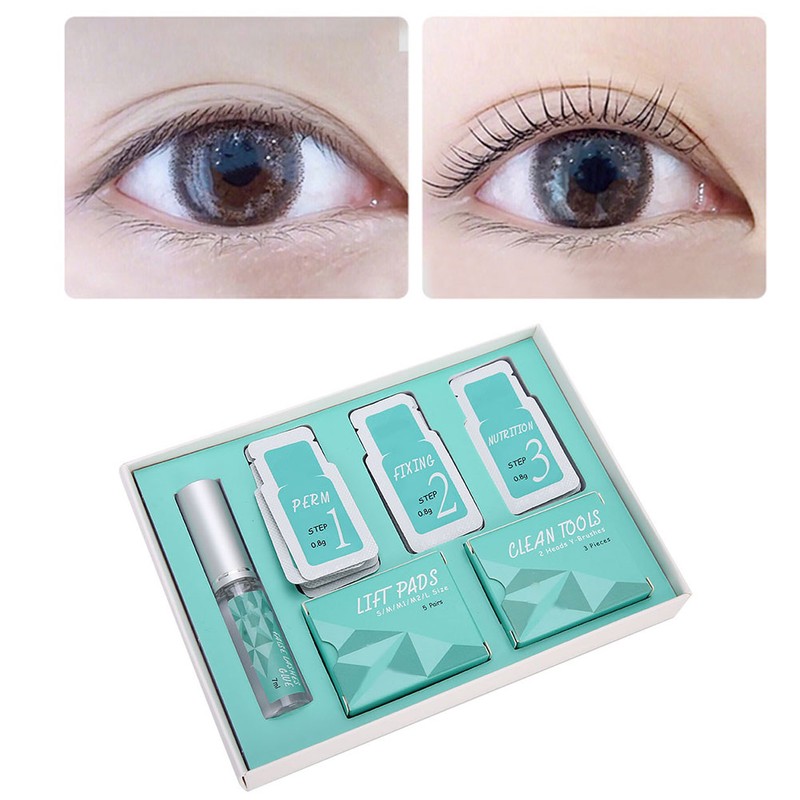 Eyelashes Perming Kit Reusable Eyelash Silicone Patch Curling Set Eyelash
