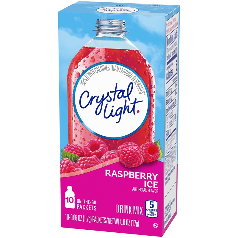 Crystal Light Sugar-Free Raspberry Ice Drink Mix (10 On-the-Go Packets)