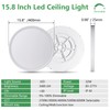 15.8 Inch Dimmable LED Flush Mount Ceiling Light, 32W, 3480LM,
