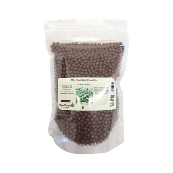 Callebaut Milk Chocolate Crispearls from OliveNation, Chocolate Coated Crunchy Cereal Pearls - 1 pound