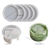 18PCS Coaster Resin Molds Silicone,Silicone Resin Coaster Molds Set with