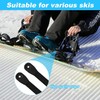 Aurorasports Snowboard Binding Straps, 8.27x0.59 Inch Plastic Snowboard Ankle Ladder