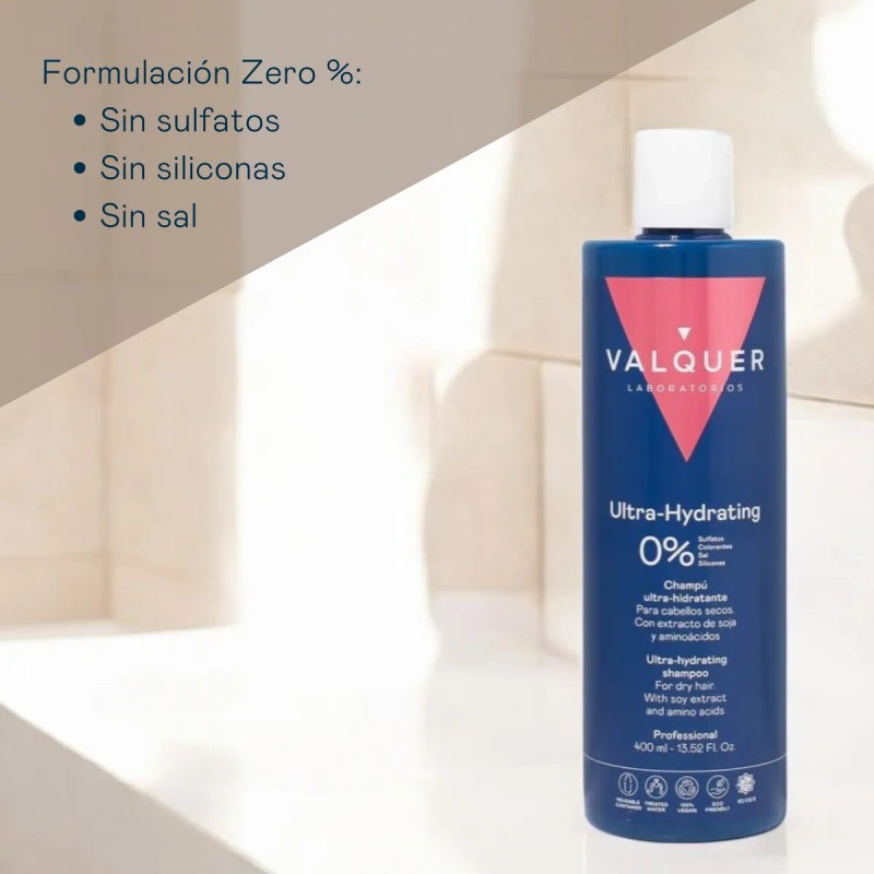 Shampoo Hidratante para Cabello Seco. Sin sales, sulfatos ni parabenos.