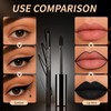 4PCS Black Lipstick Eyeshadow Eyeliner Set for Halloween Makeup
