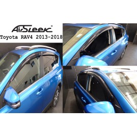 AirSleek 4x for Toyota RAV4 2013-18 Window Visor Sun Rain Deflector Guard Shatterproof