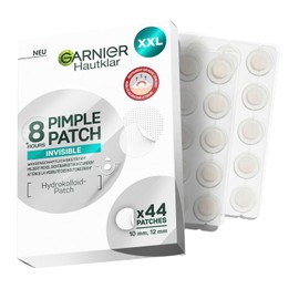 Garnier Skin Clear Pimple Patches, Invisible, Invisible Hydrocolloid Anti Pimple Patches, Reduce Visibility in 8H, XXL Pack of 44, Targeted Against Pimples & Acne