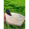 Two-Tone Cotton Toiletry Bag Large 30 x 6 x 18
